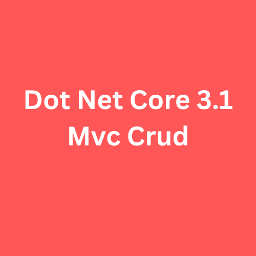 CRUD Operation in ASP.NET Core MVC 